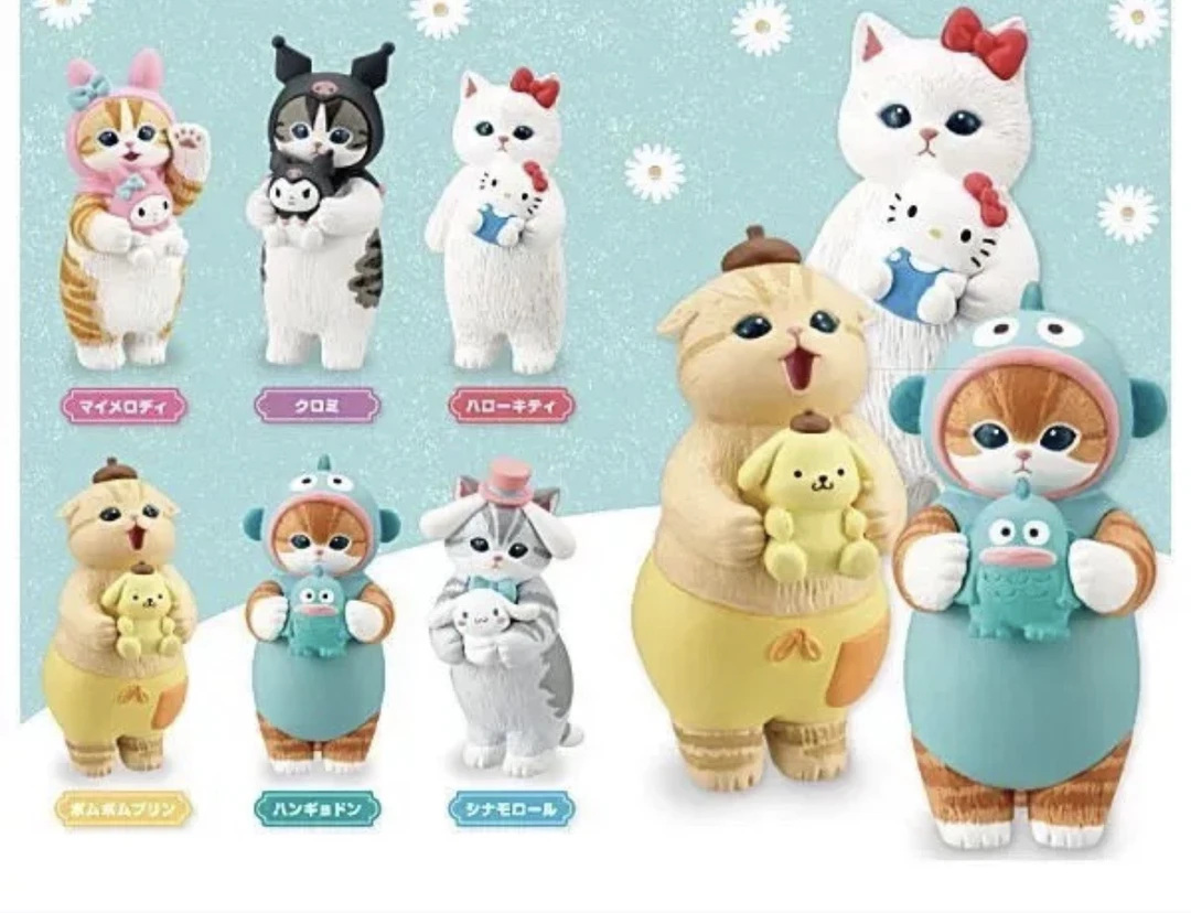 【代拆】三丽鸥猫咪便装盲盒可爱礼物摆件