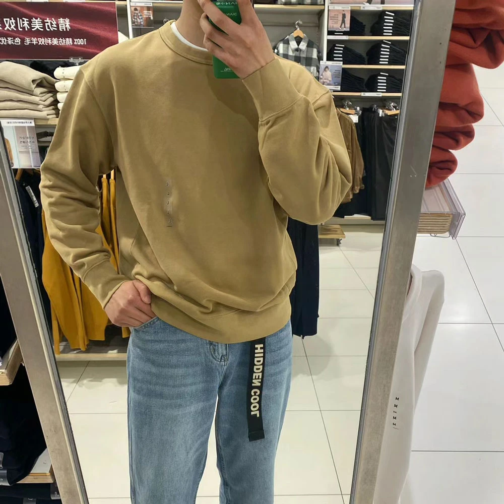 卫衣男款爆款2024新款重磅厚实纯棉100%原单水洗做旧套头秋冬