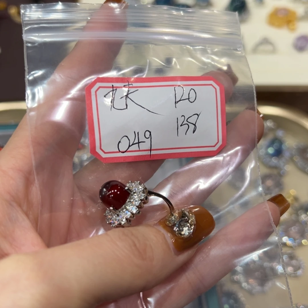 【闪购商品】岫玉戒指未镶嵌九***?49
