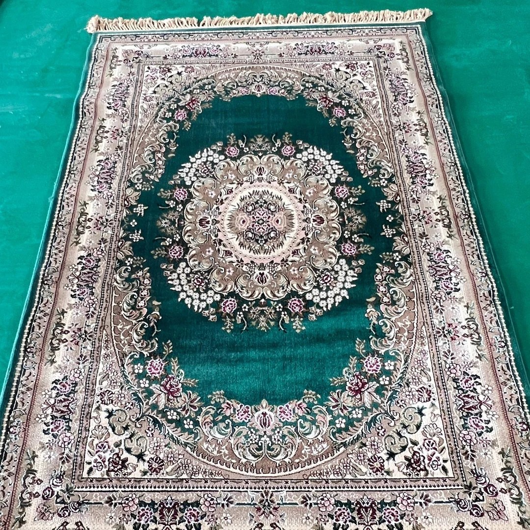 进口是纤维素小可爱的绿色地毯带上旅行方便旅游毯 床地毯家用