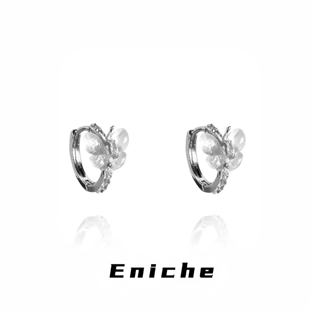 1227 「月白风清」小众ins蝴蝶轻奢小众高级感气质耳饰