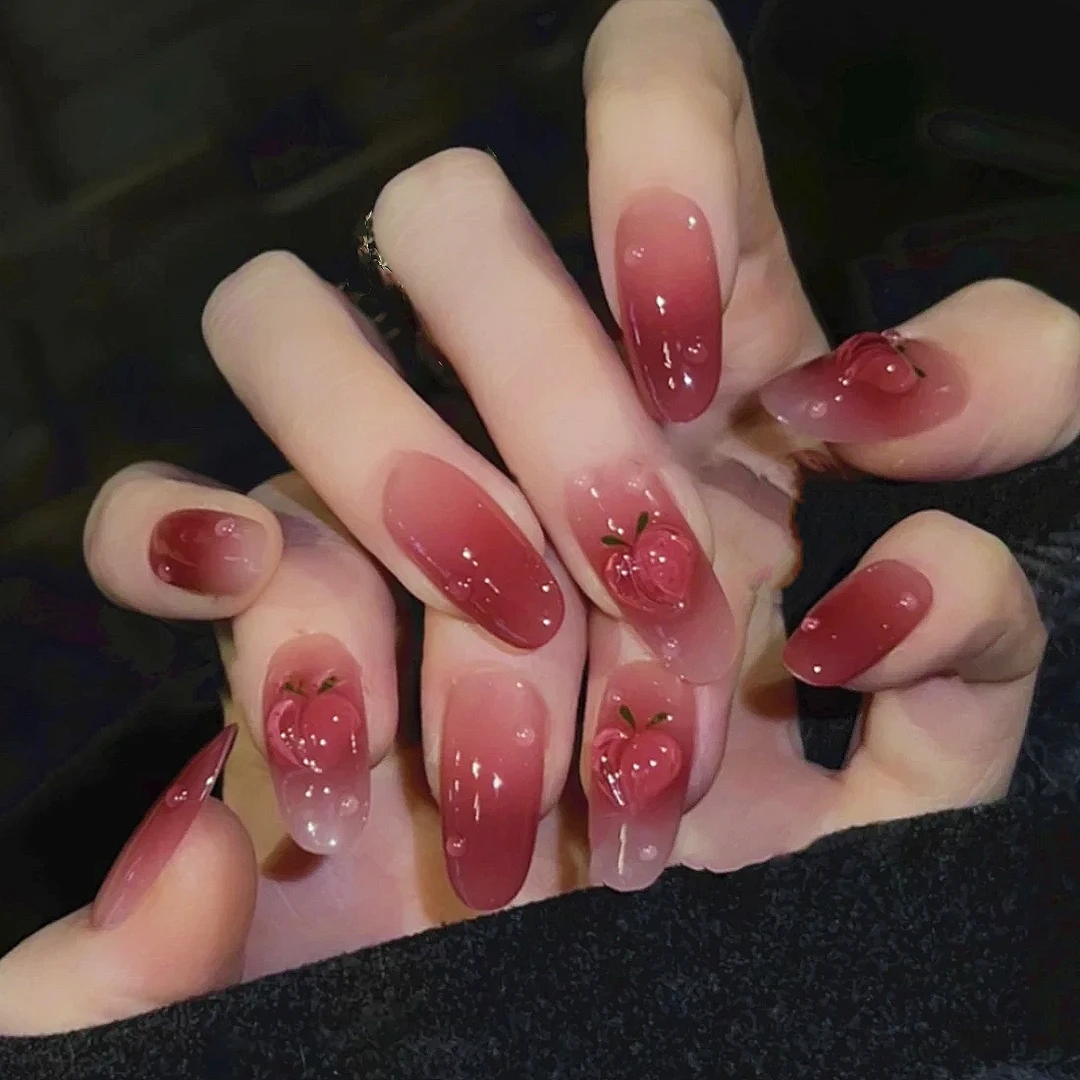 莓莓 轻奢赫本风显白纯手工穿戴甲