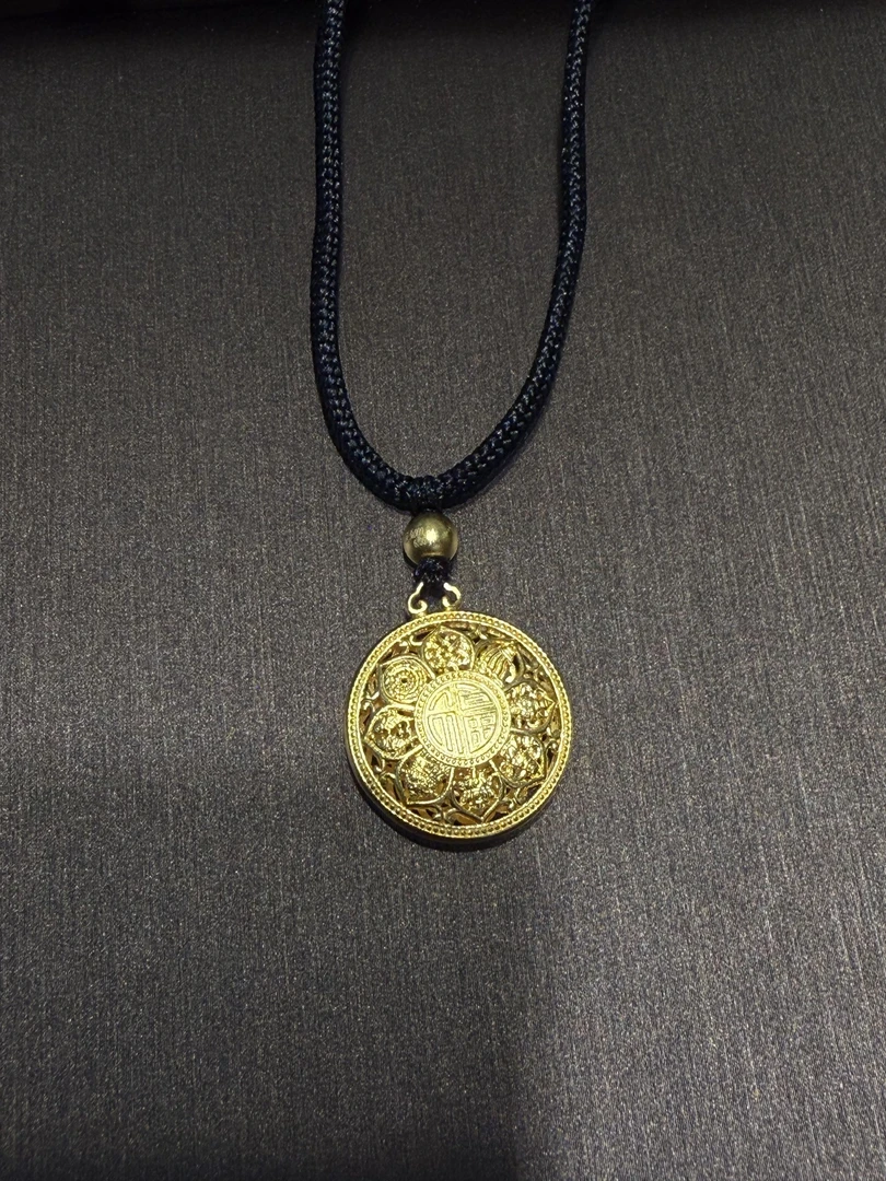 【金展珠宝】足金 精品八宝罗盘套链