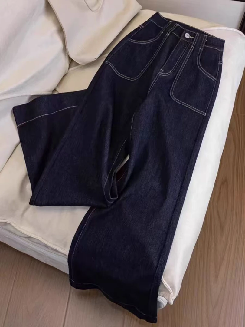 冬季加绒直筒宽松百搭休闲大码裤子洋气-28750