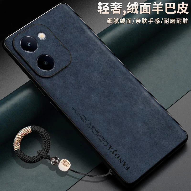 羊巴皮vivoy100i手机壳V2313A硅胶可爱女软胶全包边潮流情侣简约