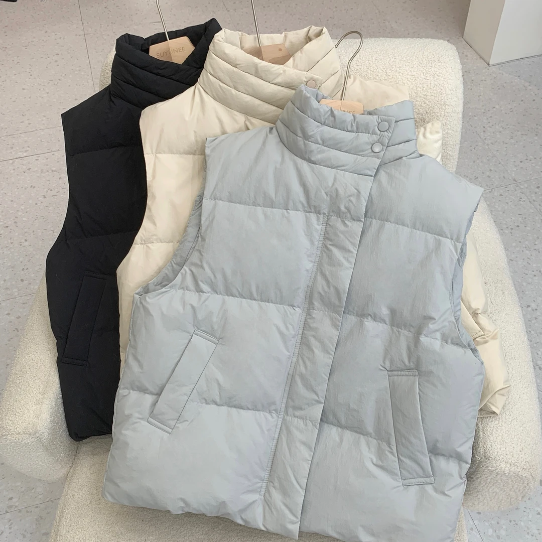 90绒羽绒马甲简约韩版冬季外套