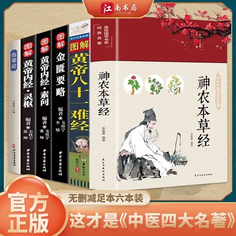 中医四大名著套装 金匮要略/难经/内经/神农本草经/伤寒论/2