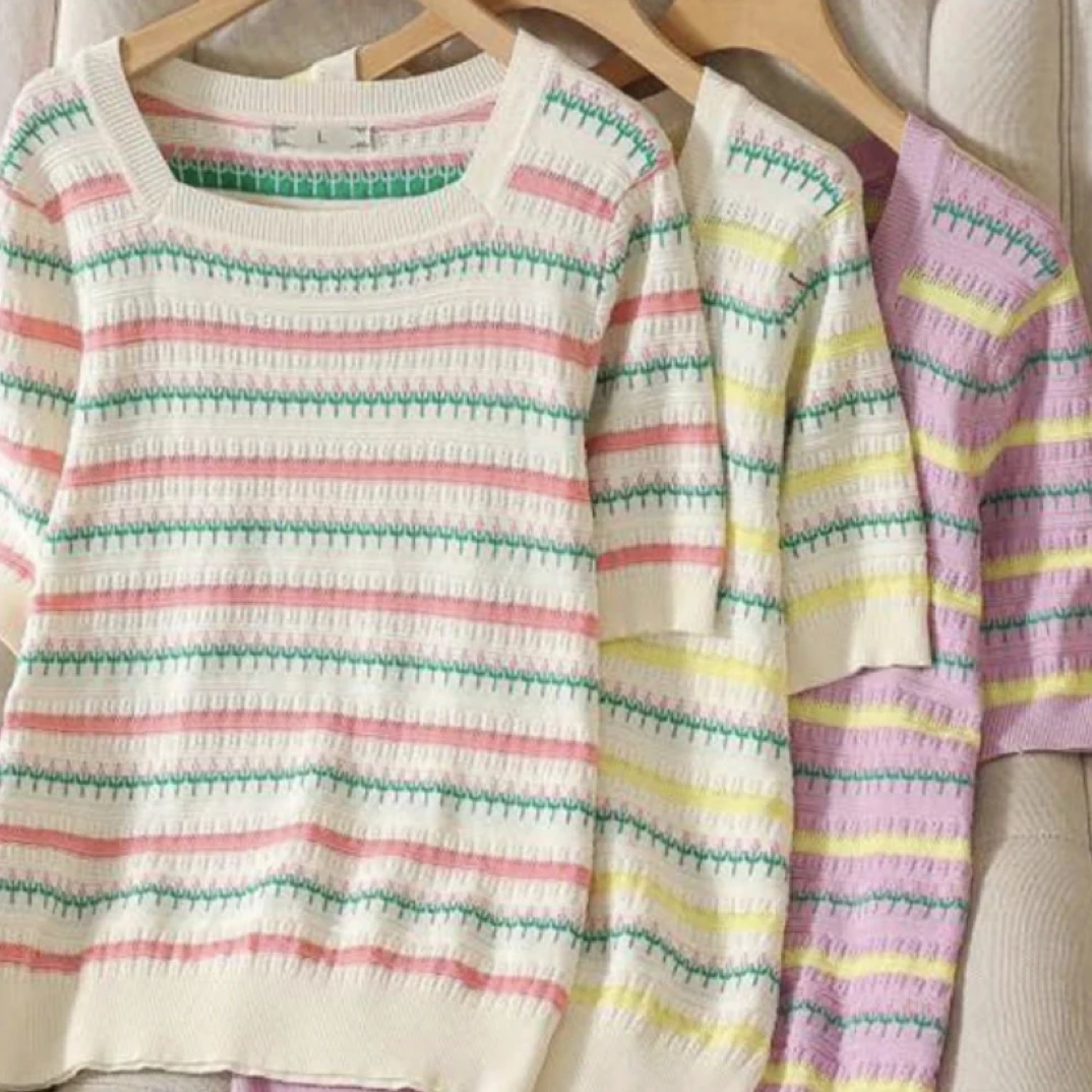 21113（9）大码女装上衣时髦宽松休闲气质百搭显瘦日常韩T恤夏季