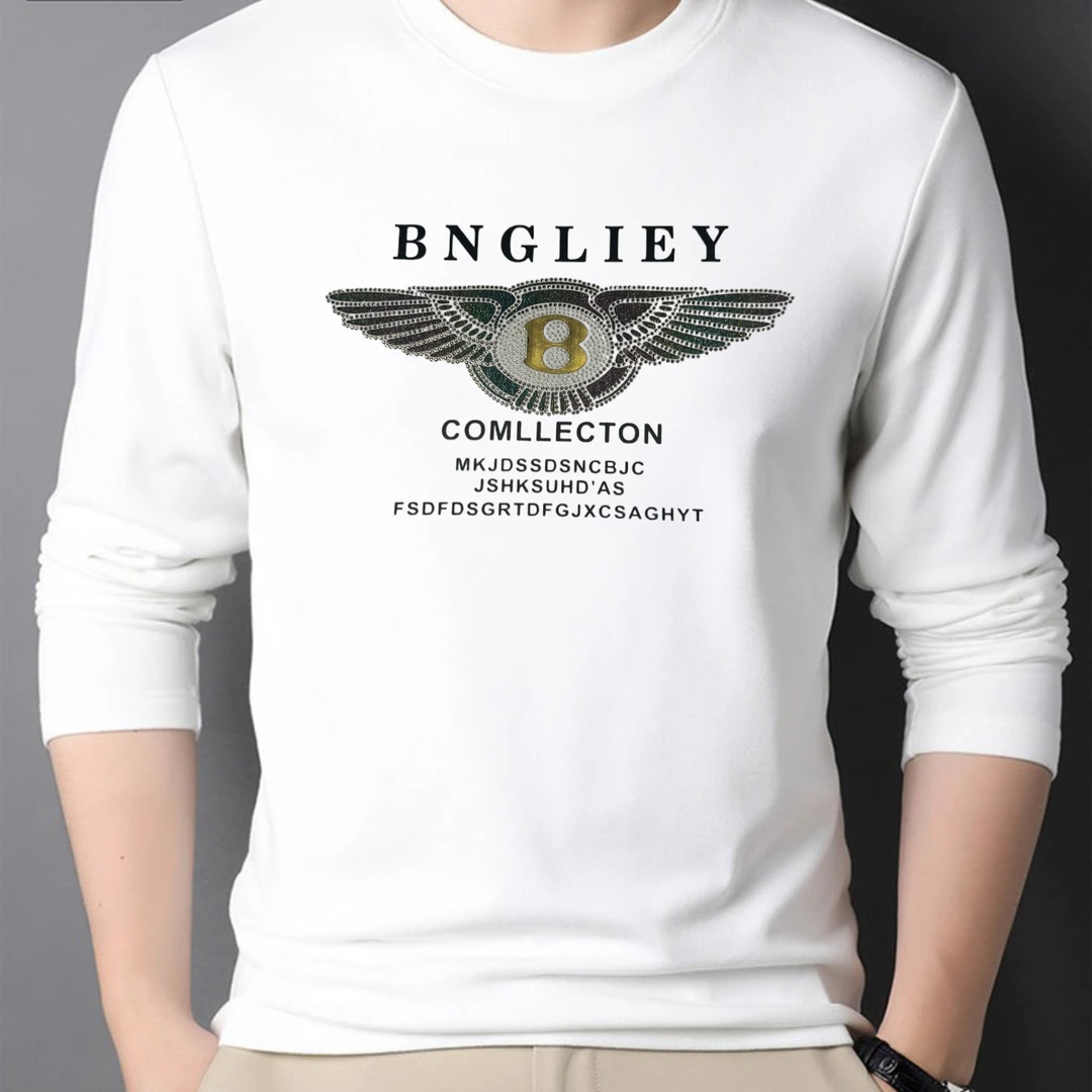 德容打底衫2024秋冬新款保暖长袖t恤大翅膀圆领半高领秋衣翅膀