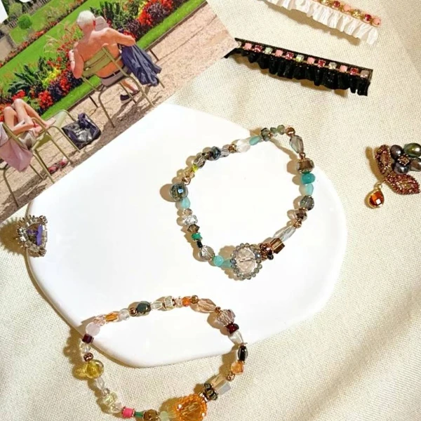 JMG彩色民族风不规则手串复古XX1028