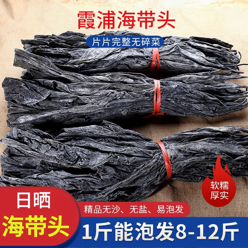 福建霞浦海带天然日晒干海带头一斤装厚实软糯凉拌煲汤食材干货