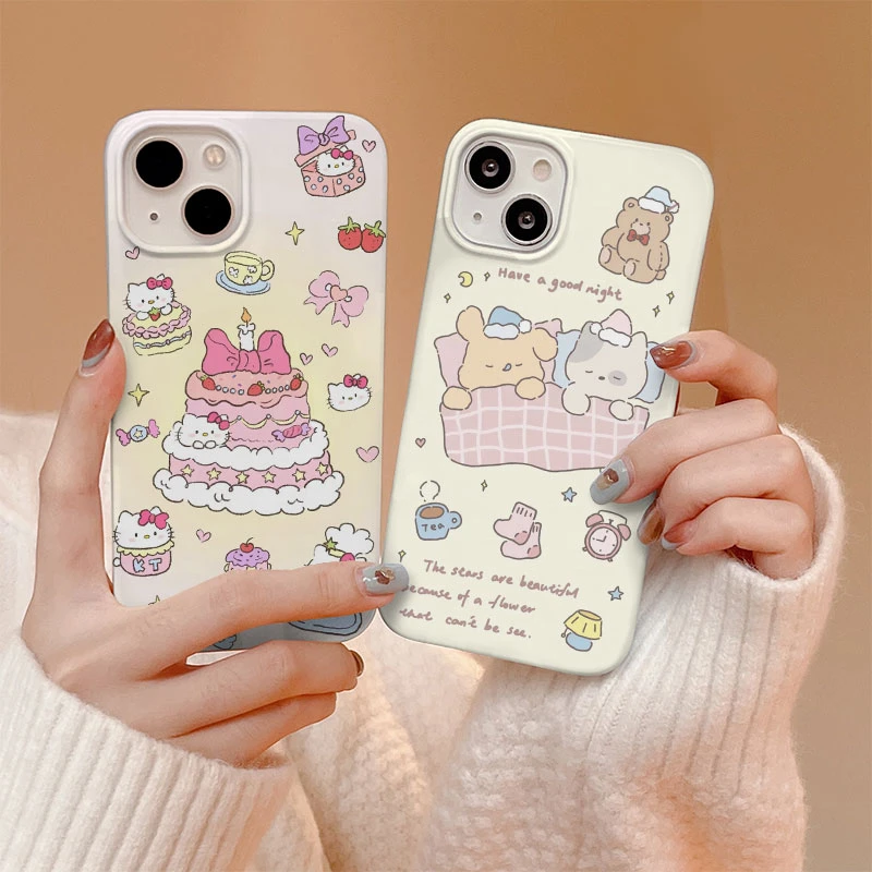 可爱卡通【苹果】菲林手机壳全包边高颜值轻薄耐脏网红iPhone15