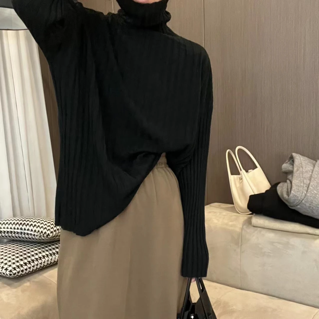 10001-女秋冬韩版宽松打底衫内搭百搭针织衫长袖毛衣