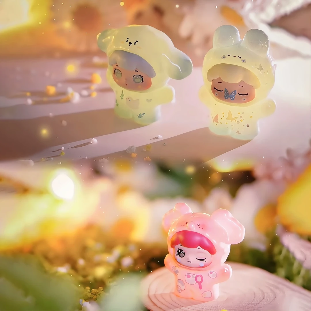 【拆盒】透色版抱抱宠物店春游记系列潮玩手办盲盒萌粒收藏摆件