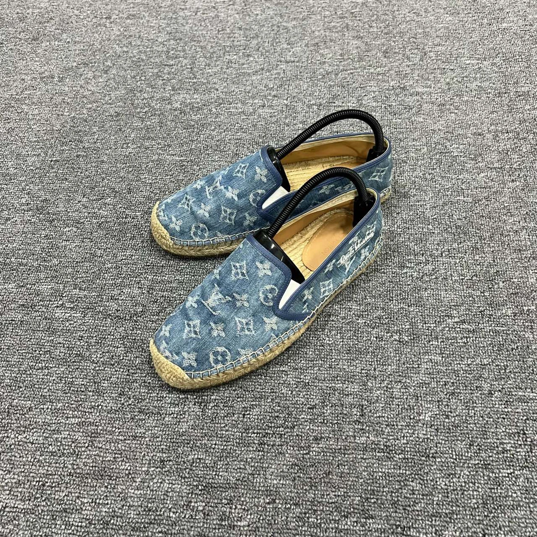 Louis Vuitton LV 蓝色牛仔老花渔夫鞋 40.5码/95新/公价7500