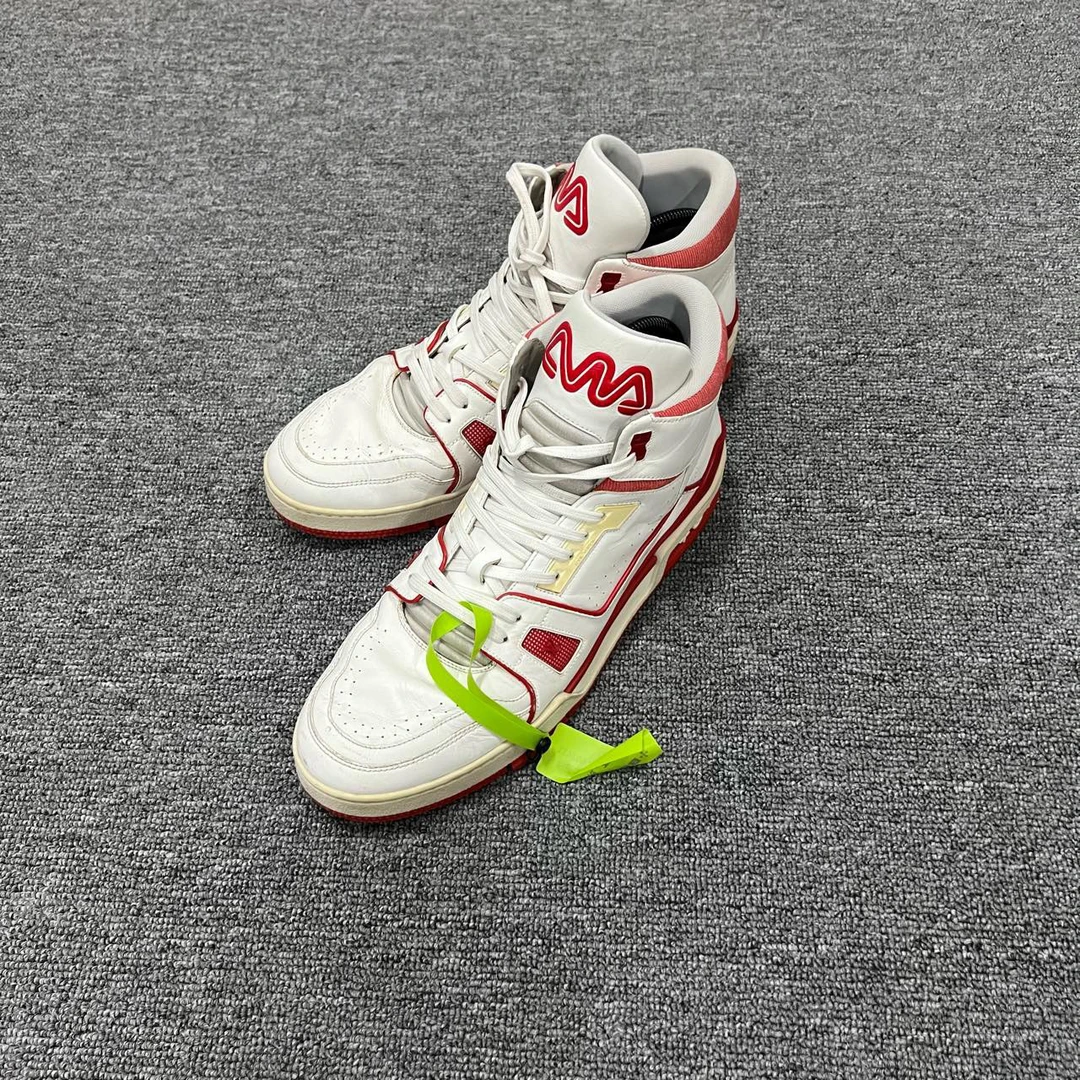 Louis Vuitton LV Trainer 白红高帮板鞋 43码/9新/公价11300