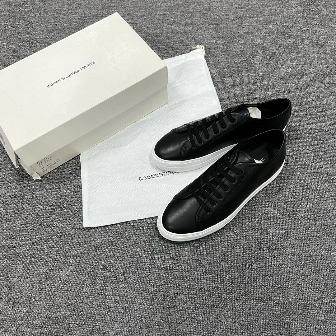〔4017〕COMMON PROJECTS 黑色皮面板鞋 38码/全新/公价3252/原盒