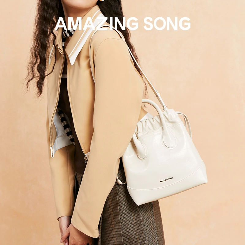 【于文文同款】AMAZING SONG流浪袋百搭单肩斜挎简约潮流女士包包