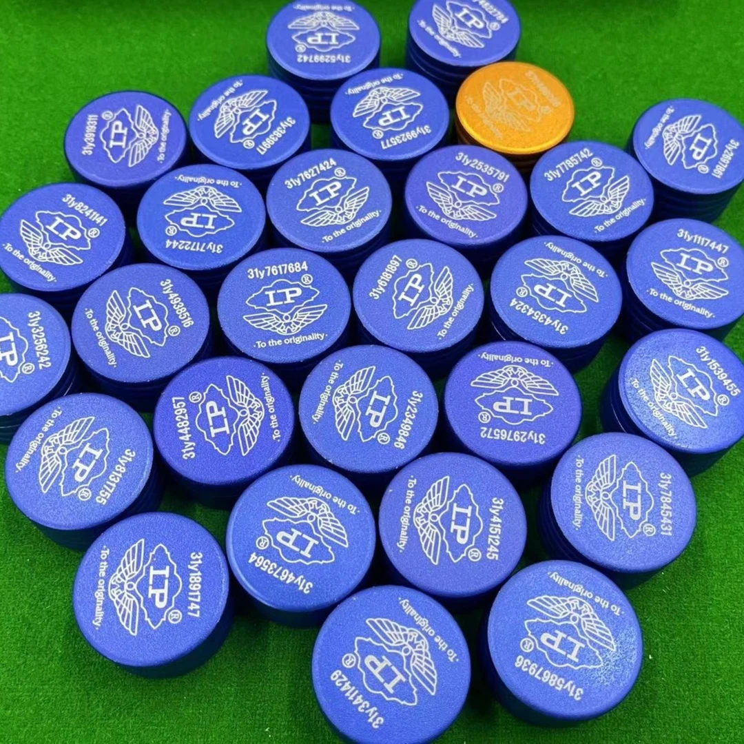 LP梦皮头台球杆皮头小头斯诺克枪头黑8球杆专用