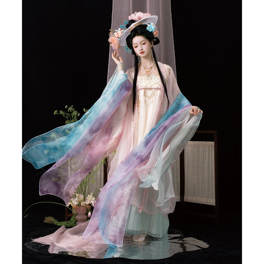 屿舟记【洛神花羽 】重工刺绣大袖衫诃子裙