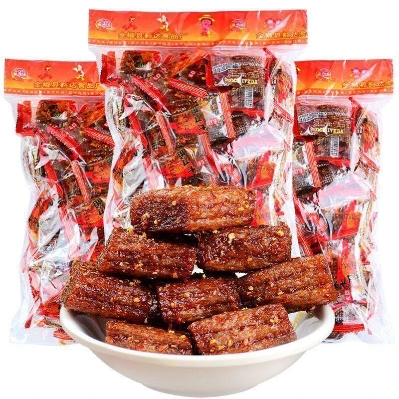 正品宇仔大刀肉辣条湖南特色零食小吃童年儿时怀旧8090素食麻辣