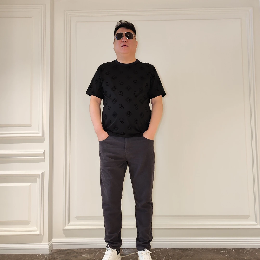 时尚简约百搭潮流韩版修身秋季弹力男士牛仔长裤直筒黑色高腰男SP