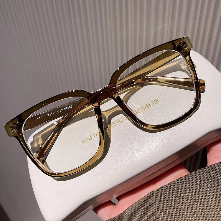 黑框眼镜女变色防蓝光抗辐射近视眼睛男平光素颜神器韩版潮大框男