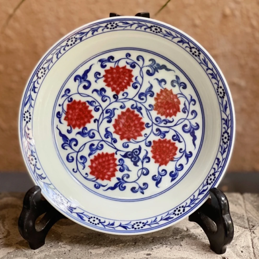 泽善堂新新品—青花釉里红图案纹饰类小壶承