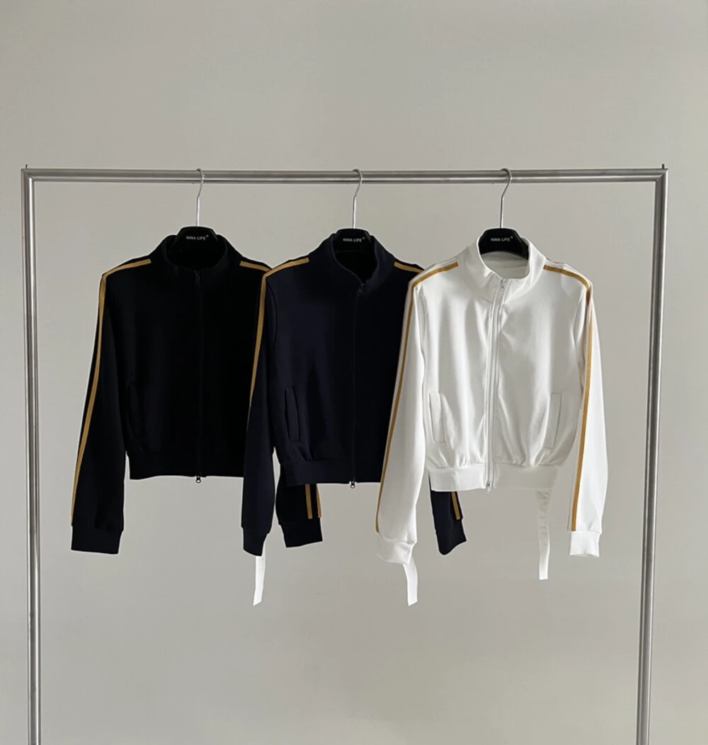 简约风撞色设计秋冬休闲网红卫衣外套