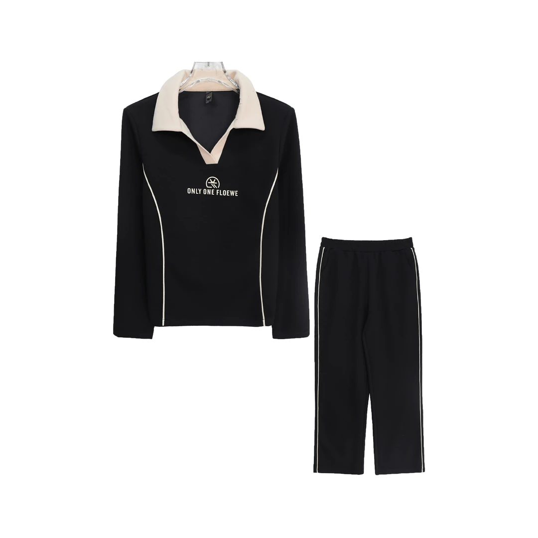 早春休闲运动服洋气减龄高级感时髦两件套S4059