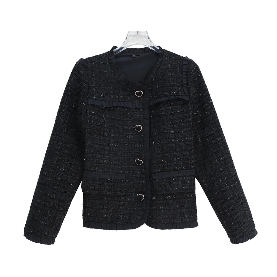 秋冬高端时尚小香风气质时尚减龄外套S2422