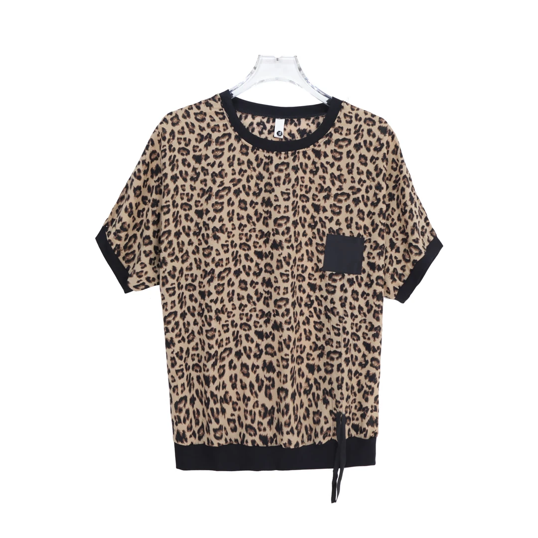 夏装薄款印花T恤洋气质休闲短袖上衣S731