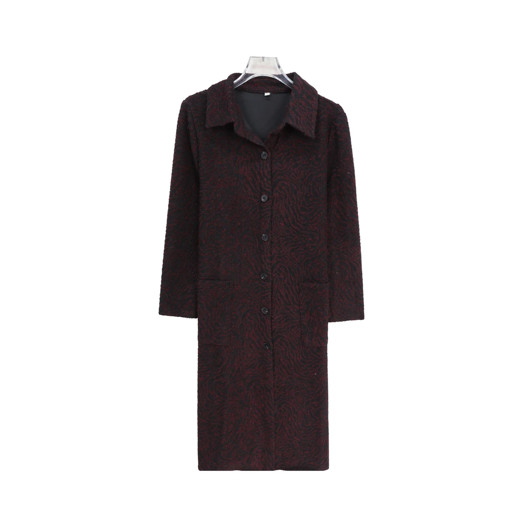 气质纹理感洋气中长款宽松显廋风衣外套S5232