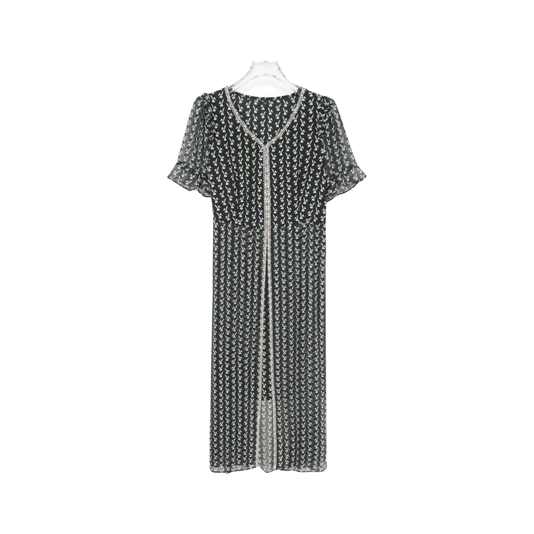 优雅显瘦气质收腰新款连衣裙Z44