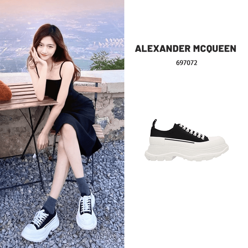 Alexander McQueen/亚历山大·麦昆 厚底增高马丁鞋男款705660/BBC