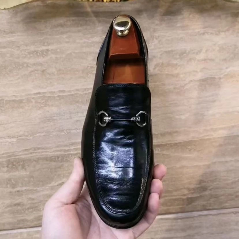 新款高品质全皮面休闲百搭男鞋