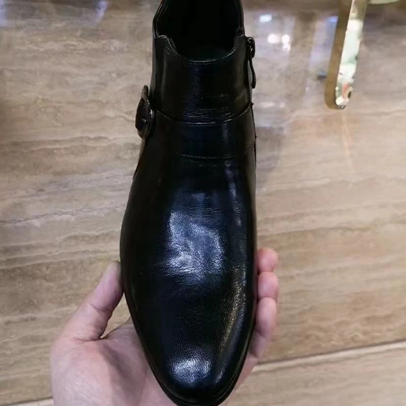 新款高品质全皮面休闲百搭男鞋