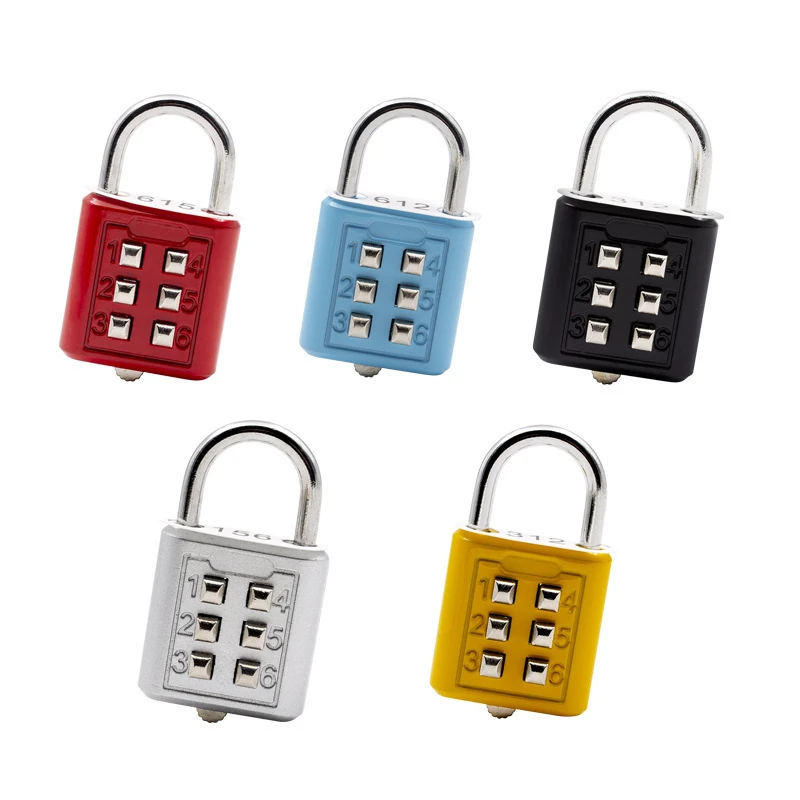 位按键适用密码锁小型U型数字密码锁头大门柜子挂锁柜门用密码锁