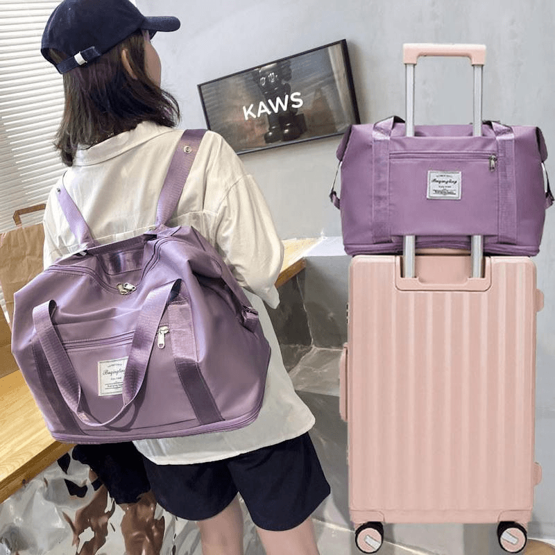旅行包大容量女轻便待产包收纳袋新款短途行李袋双肩折叠防水运动