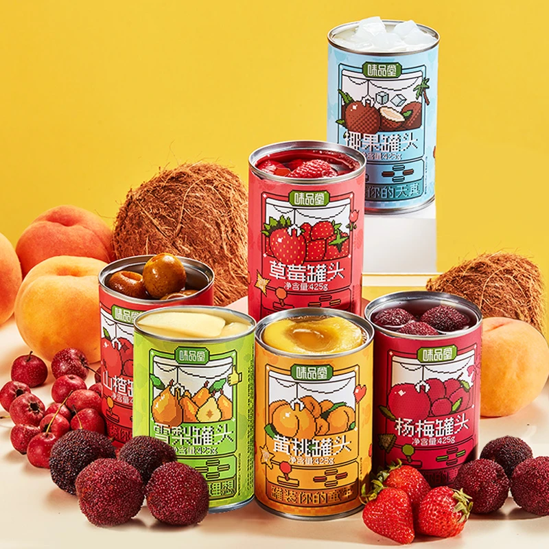 【官方直播间】味品堂可指定口味精选荟萃水果罐头425gX6罐