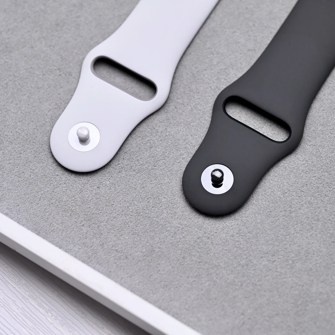 95新 Apple/苹果 原装Apple Watch运动型硅胶陶瓷表带S1-S9表带