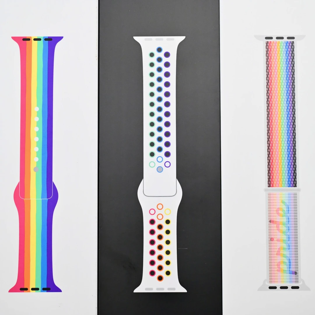 准新品 Apple/苹果 Apple watch原装彩虹表带 S9/S8/S7 ultra系列