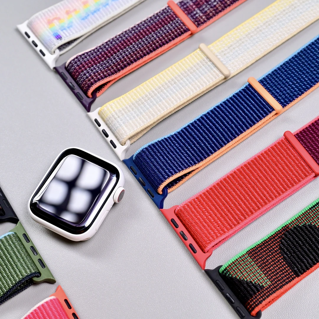 9新 Apple/苹果 尼龙回环表带苹果watch正品尼龙回环系列