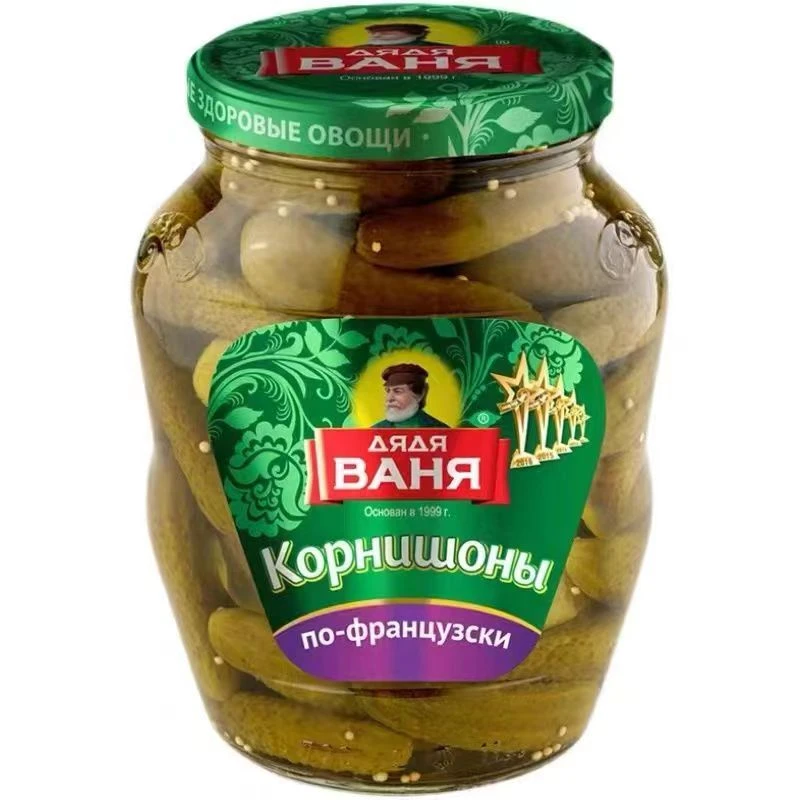 【大瓶680克】原装进口正宗俄罗斯酸黄瓜爽脆爽酸黄瓜食品零食小吃