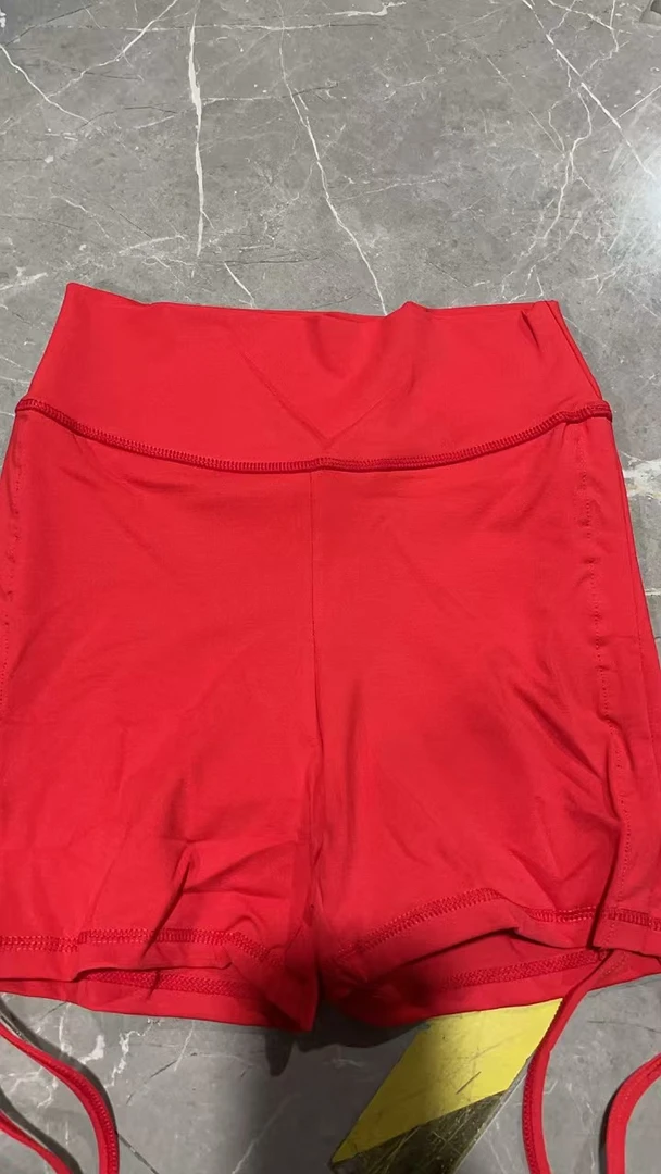 6127断色断码女款运动瑜伽短裤