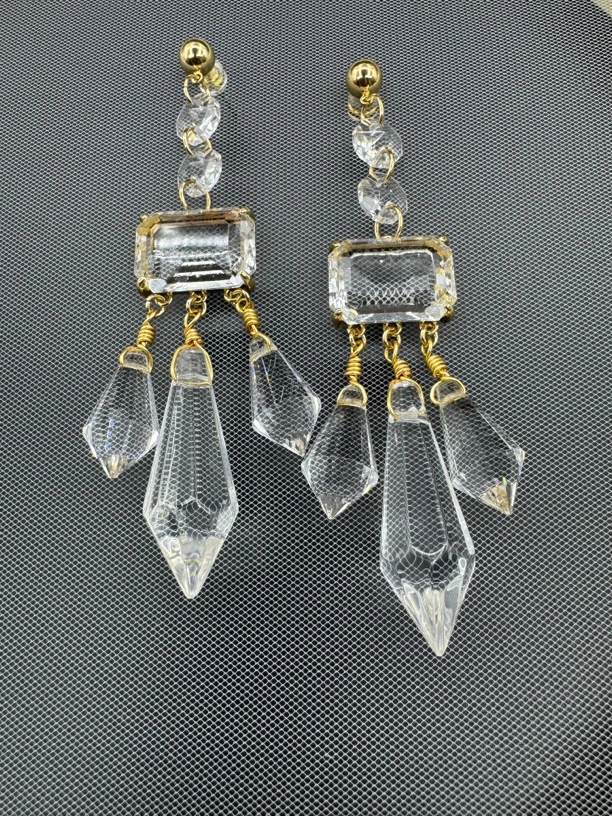 铜合金耳饰 耳环原创设计优雅瑞丽素款复古气质首饰