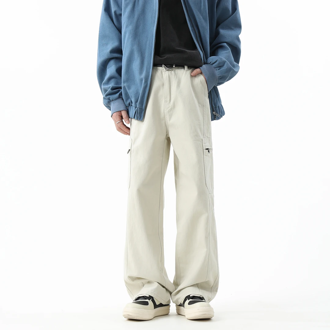 NOMIO秋冬cleanfit美式百搭工装裤男女休闲裤直筒宽松多口袋裤子