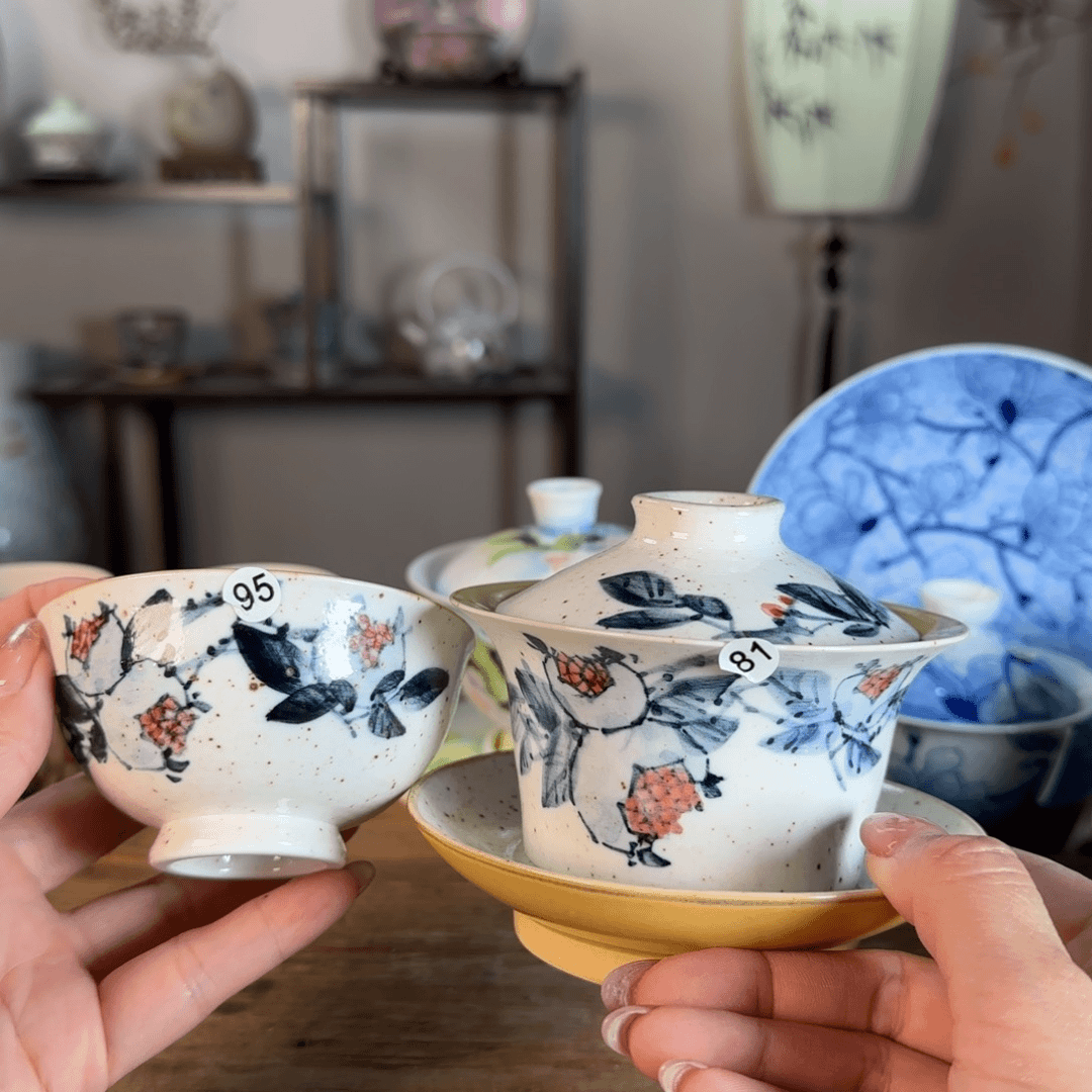 杯景德镇陶瓷柴烧多人