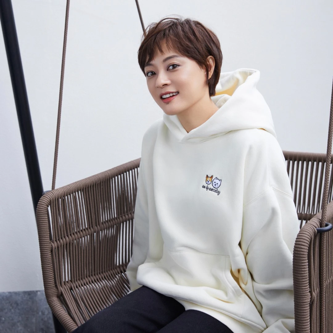 NPC潮牌男装CC系列胸前小狗绣花加绒连帽卫衣保暖舒适CC29ST09