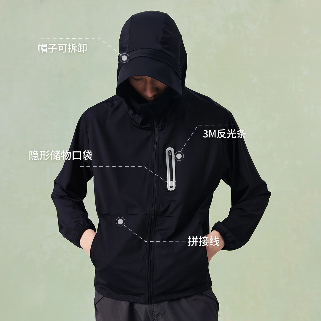 NPC潮牌【法式尤莱特】口袋拉链压胶防紫外线户外防晒衣男NP42TJ08